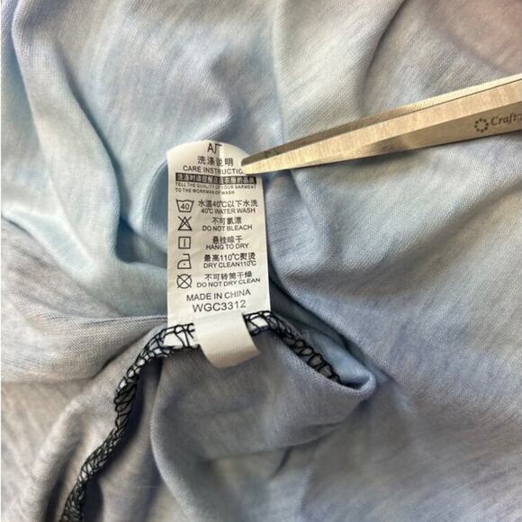 Colorful Abstract Button Embellished Womens Top L - Picture 5 of 7